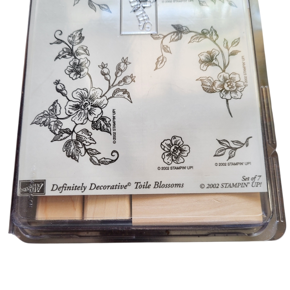 Stampin' Up! New In Box Definitely Decorative Toile Blossoms - Picture 2 of 5